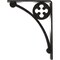 Ekena Millwork Crawley Wrought Iron Bracket, (Single center brace), Antiqued Pewter 1 1/2"W x 5 1/2"D x 8"H BKTM01X05X08SCRAPW - alternate 6